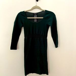 Body con and mesh dress